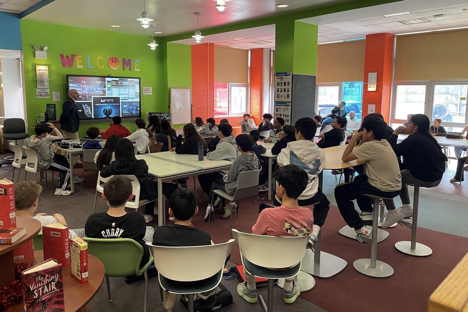  kids at career talk